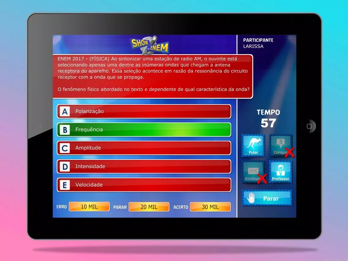 Captures d'écran de Show do Enem iPad 