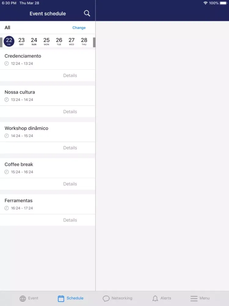 Capturas de tela do Neoway DDB 19 iPad 