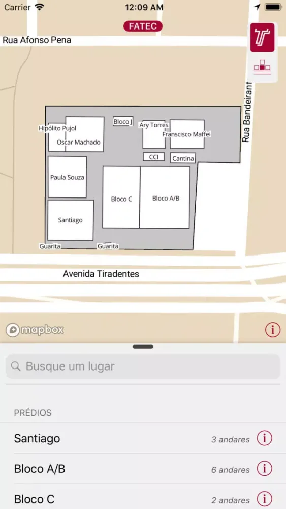 Mapa FATEC سکرین شاٹس
