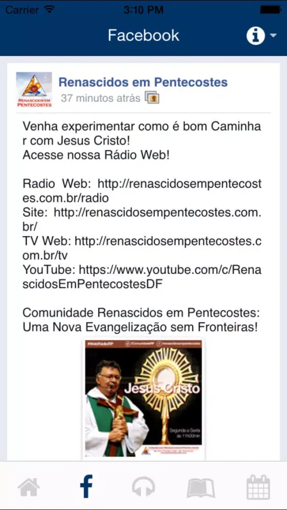 Capturas de pantalla de Comunidade Renascidos em Pentecostes