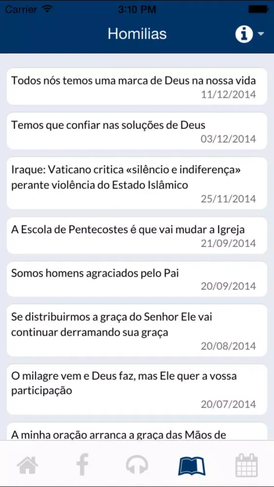 Capturas de pantalla de Comunidade Renascidos em Pentecostes
