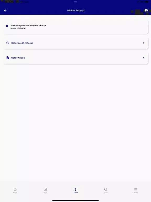Captures d'écran de Giga mais Fibra iPad 