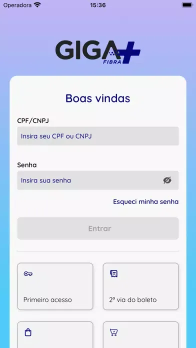 Captures d'écran de Giga mais Fibra