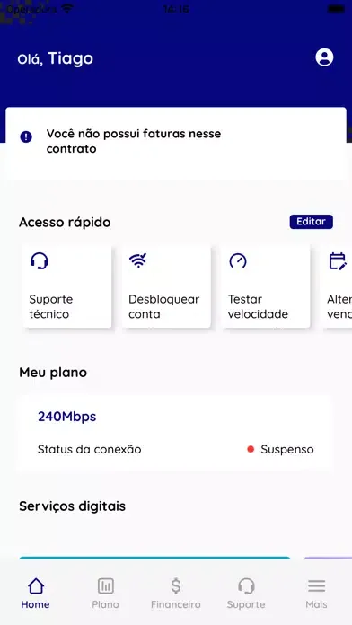 Captures d'écran de Giga mais Fibra