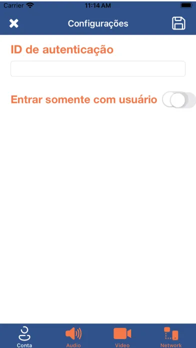 Capturas de tela do Calltec Softphone