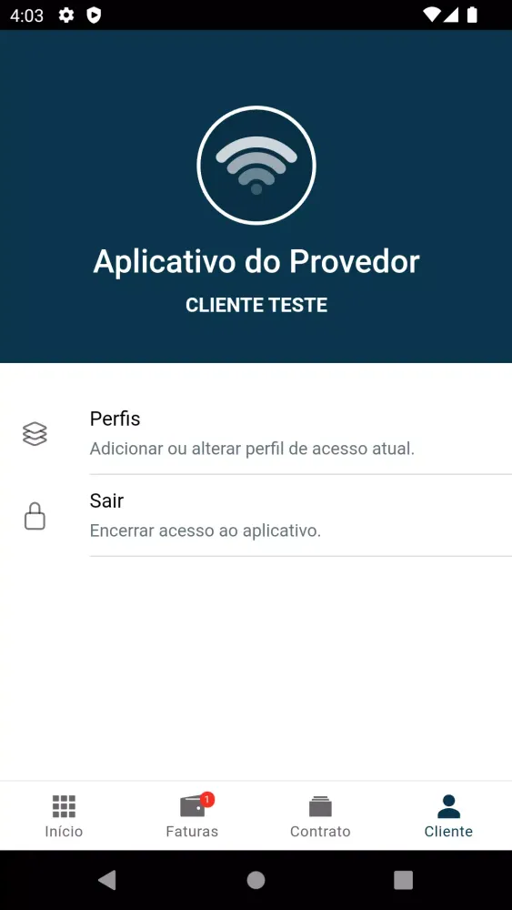 MeuAppProvedor Screenshots