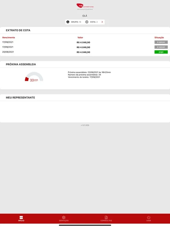 Capturas de pantalla de HS Consorcios iPad 