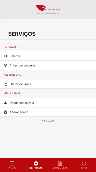 Capturas de pantalla de HS Consorcios