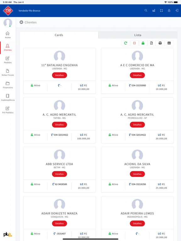 Rio Branco Petróleo iPad 应用截图