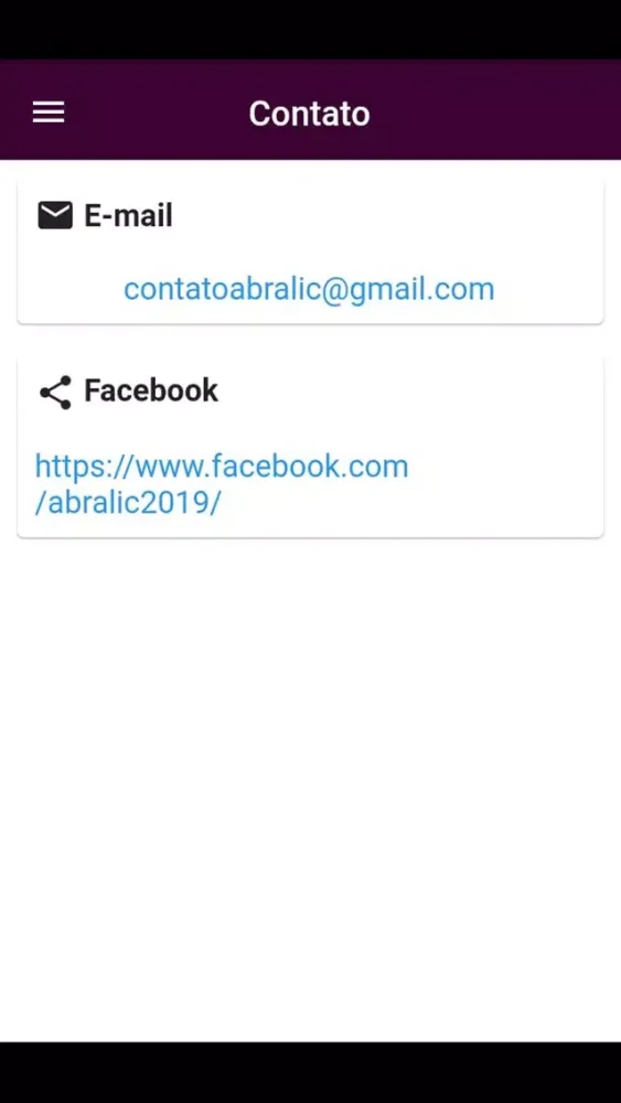 Скриншоты XVI Congresso Abralic