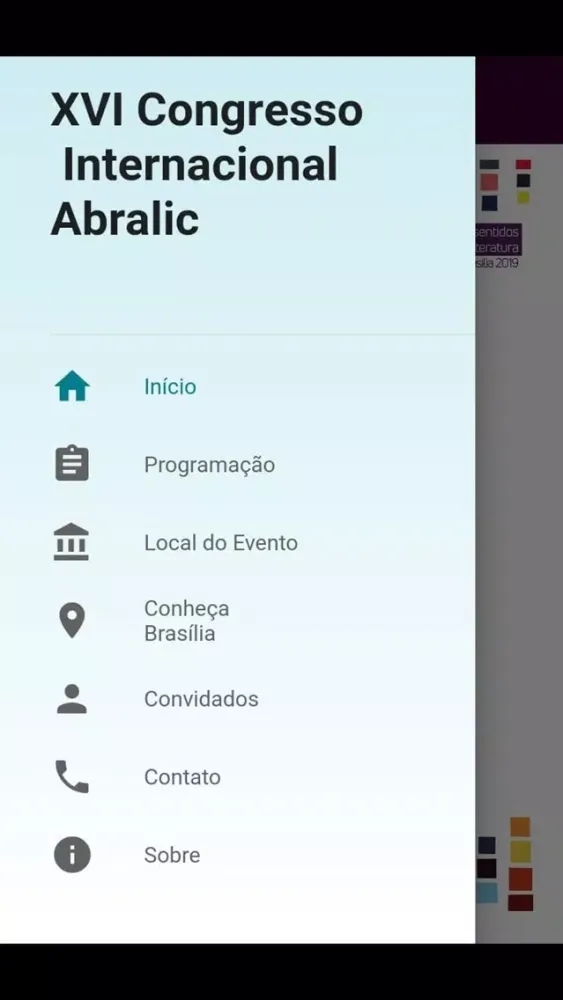 Скриншоты XVI Congresso Abralic