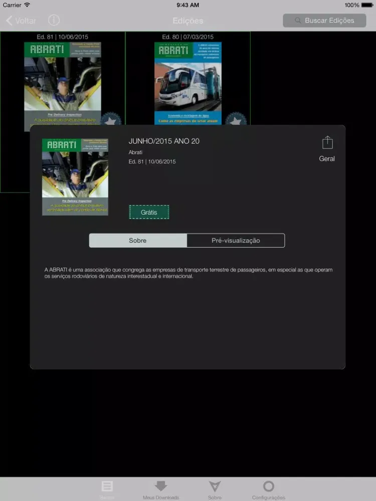 Revista e Informativo Abrati iPad 应用截图