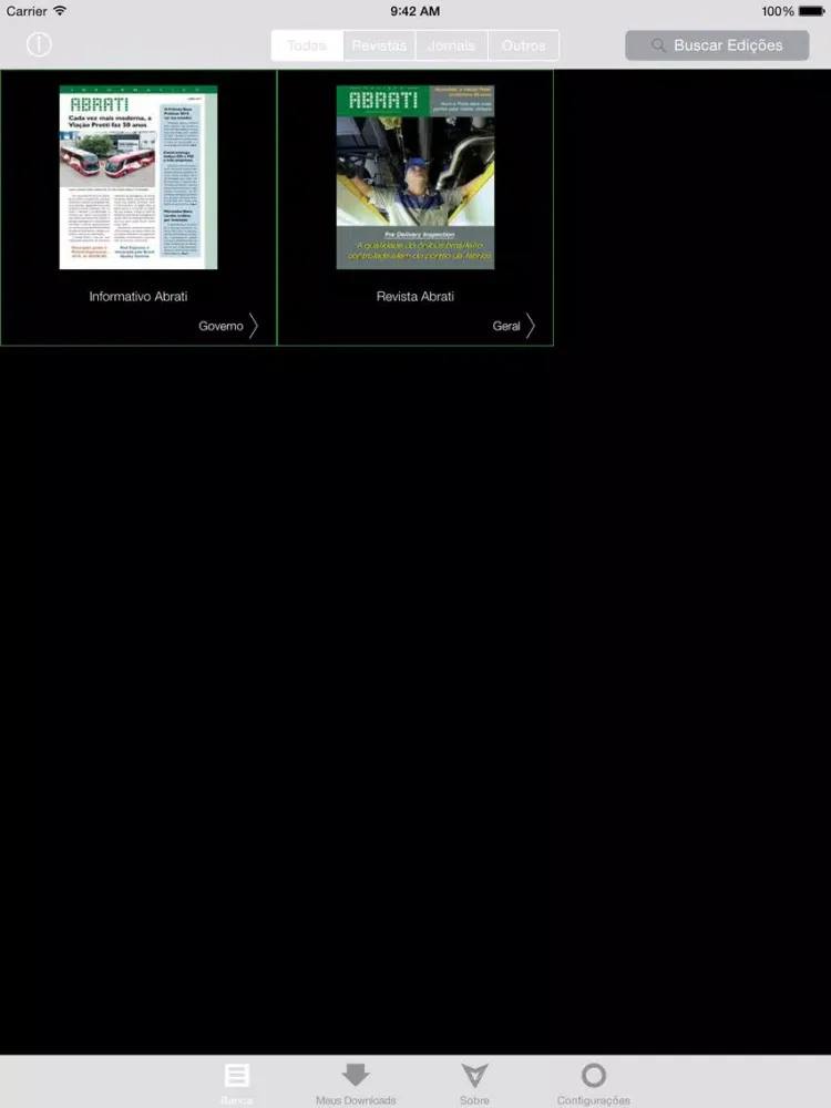 Revista e Informativo Abrati iPad 应用截图