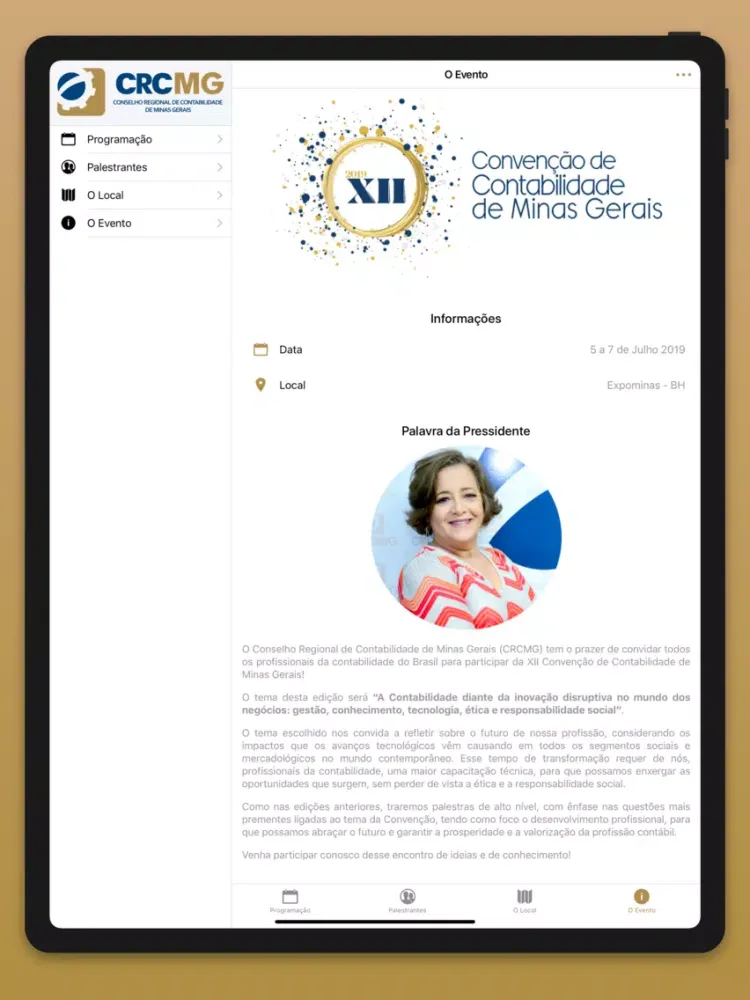 Capturas de pantalla de XII Convenção CRCMG iPad 
