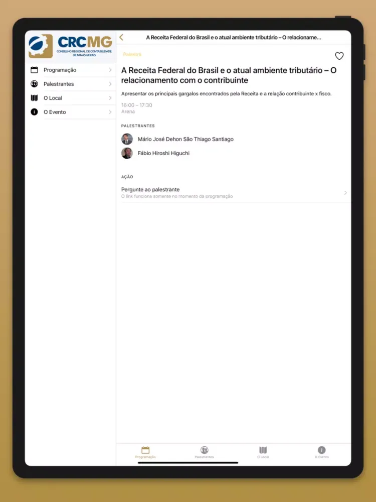 Capturas de pantalla de XII Convenção CRCMG iPad 