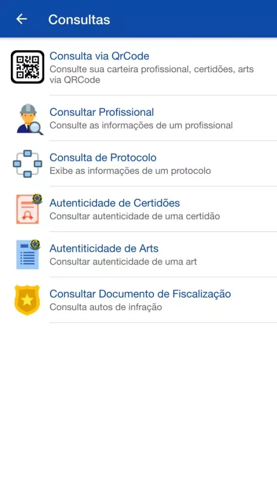 Capturas de pantalla de CREA-PE
