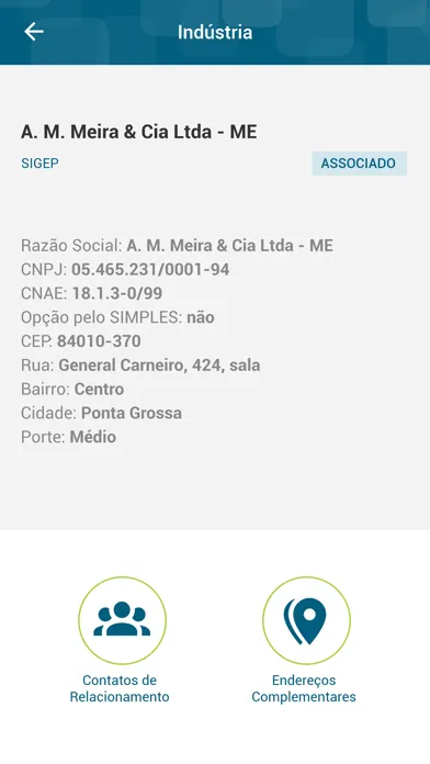 Zrzuty ekranu Conecta Indústria