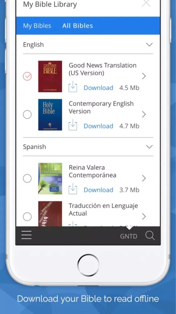 Capturas de pantalla de Biblia Plus