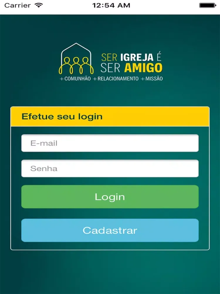 Tangkapan layar Ser Igreja é ser amigo iPad 