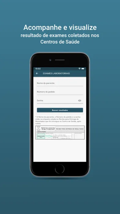 Capturas de tela do PBH APP