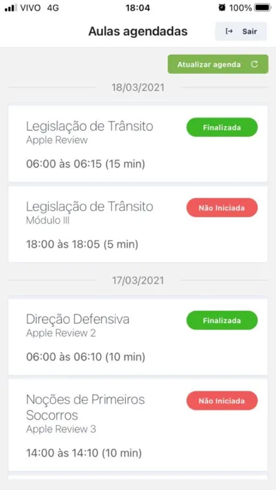 Screenshot di Procondutor - Aulas Online