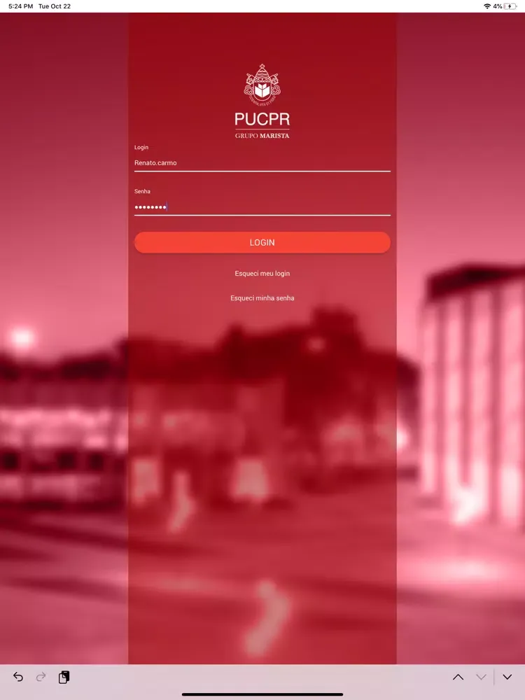 Captures d'écran de PUCPR Estudante iPad 