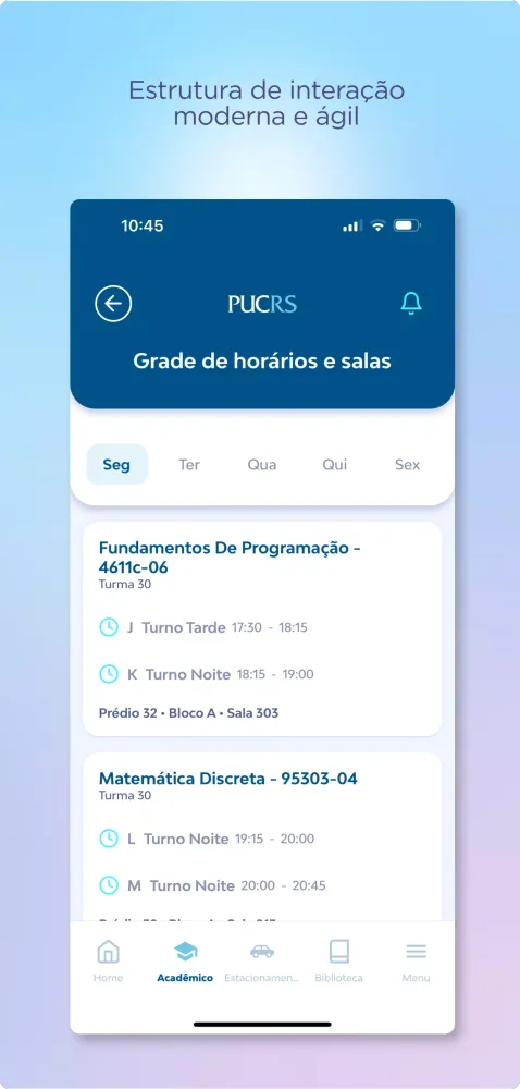 Tangkapan layar PUCRS