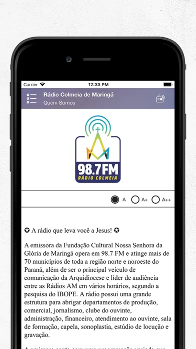 Rádio Colmeia de Maringá 스크린샷