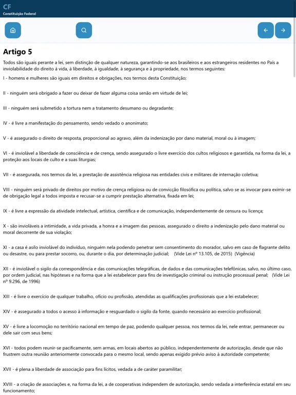 Screenshot di Constituição Federal - SLEX iPad 