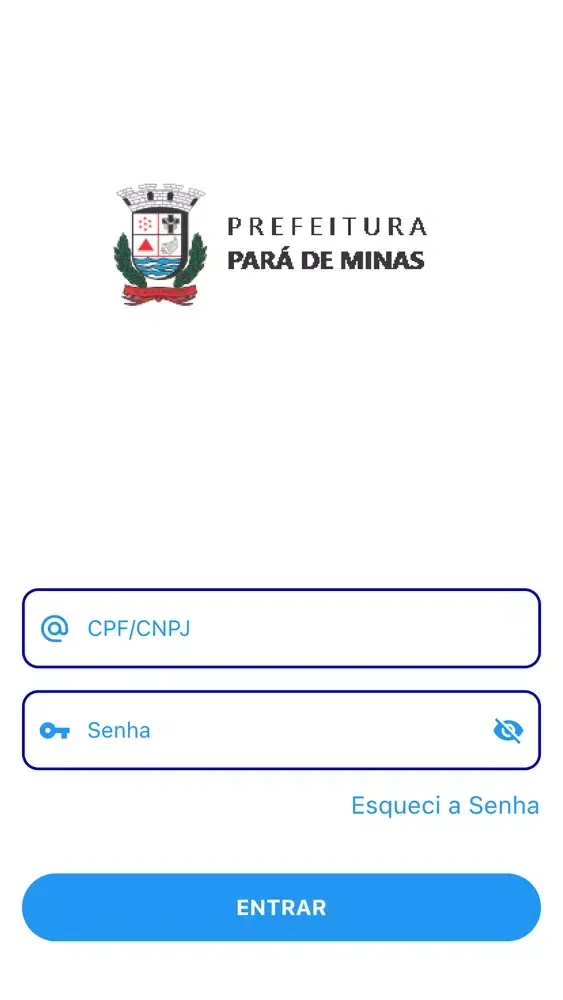 Capturas de tela do PMinas NFS-e