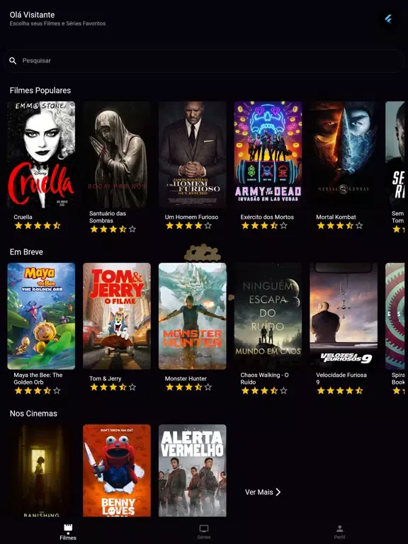 Catálogo de Séries e Filmes iPad 應用截圖