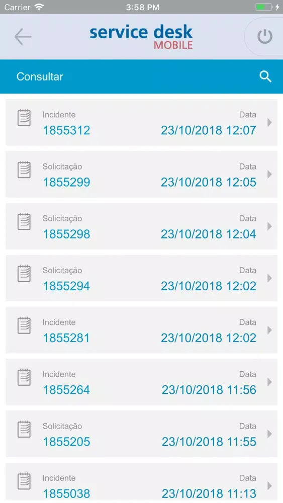 Скриншоты Service Desk Mobile