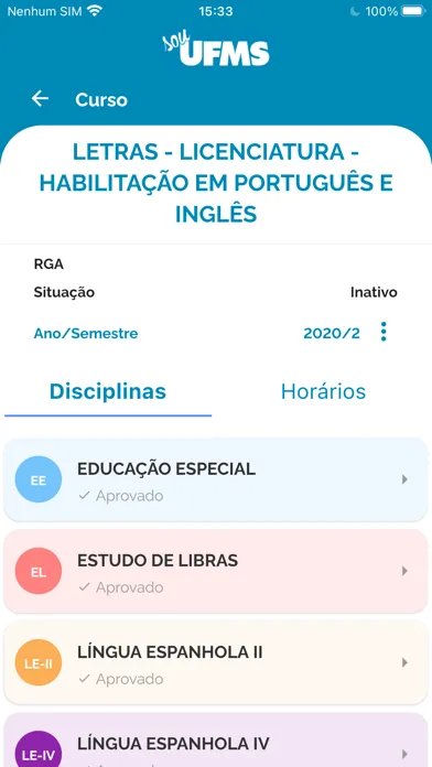 Tangkapan skrin Sou UFMS