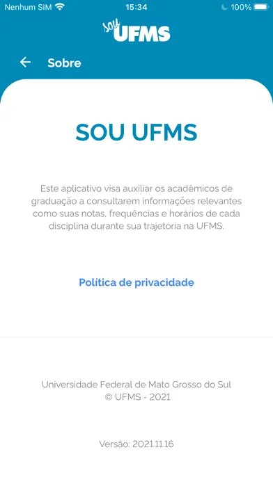 Tangkapan skrin Sou UFMS