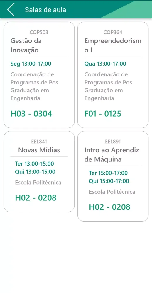 Portal Aluno UFRJ Screenshots