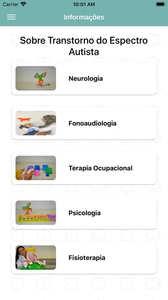 Captures d'écran de InterAutismo