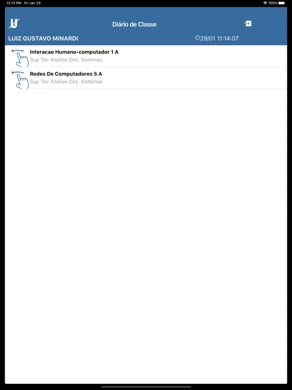 App Professor - Unimar iPad  स्क्रीनशॉट