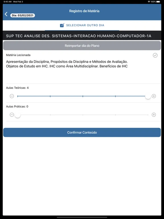 App Professor - Unimar iPad  स्क्रीनशॉट