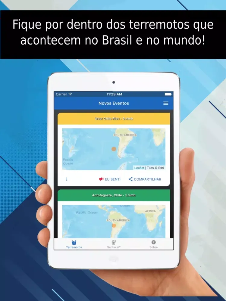 Capturas de pantalla de Sismo USP iPad 