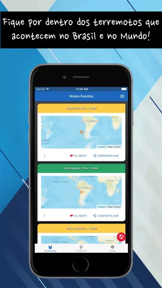 Capturas de pantalla de Sismo USP