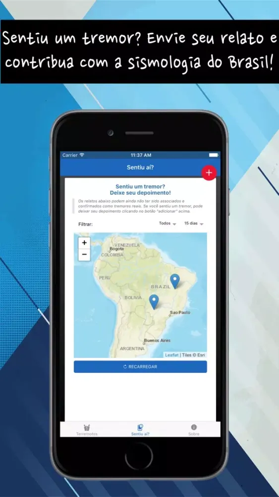 Capturas de pantalla de Sismo USP