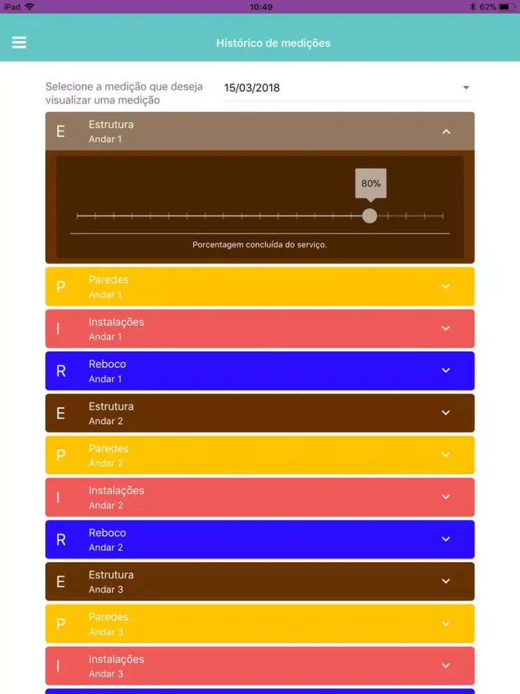 Medições Físicas - Welob iPad 应用截图