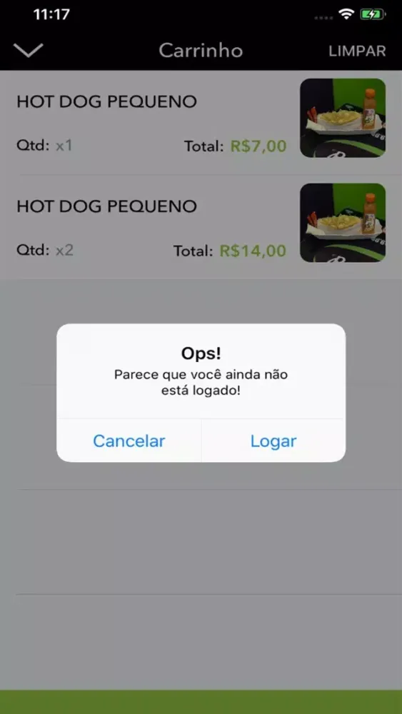 Tangkapan skrin Brothers Açai e HotDog