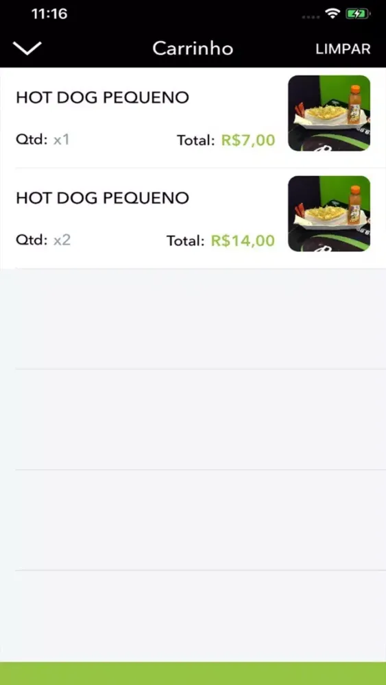 Tangkapan skrin Brothers Açai e HotDog