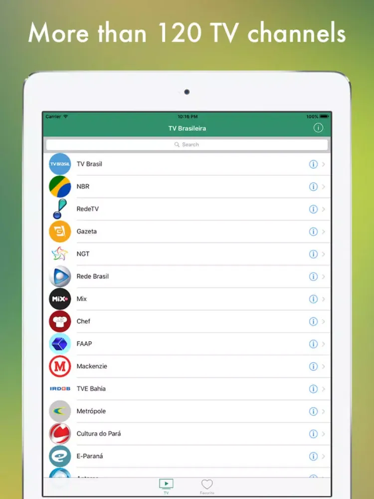 TV Brasileira - televisão brasileira on-line iPad  스크린샷