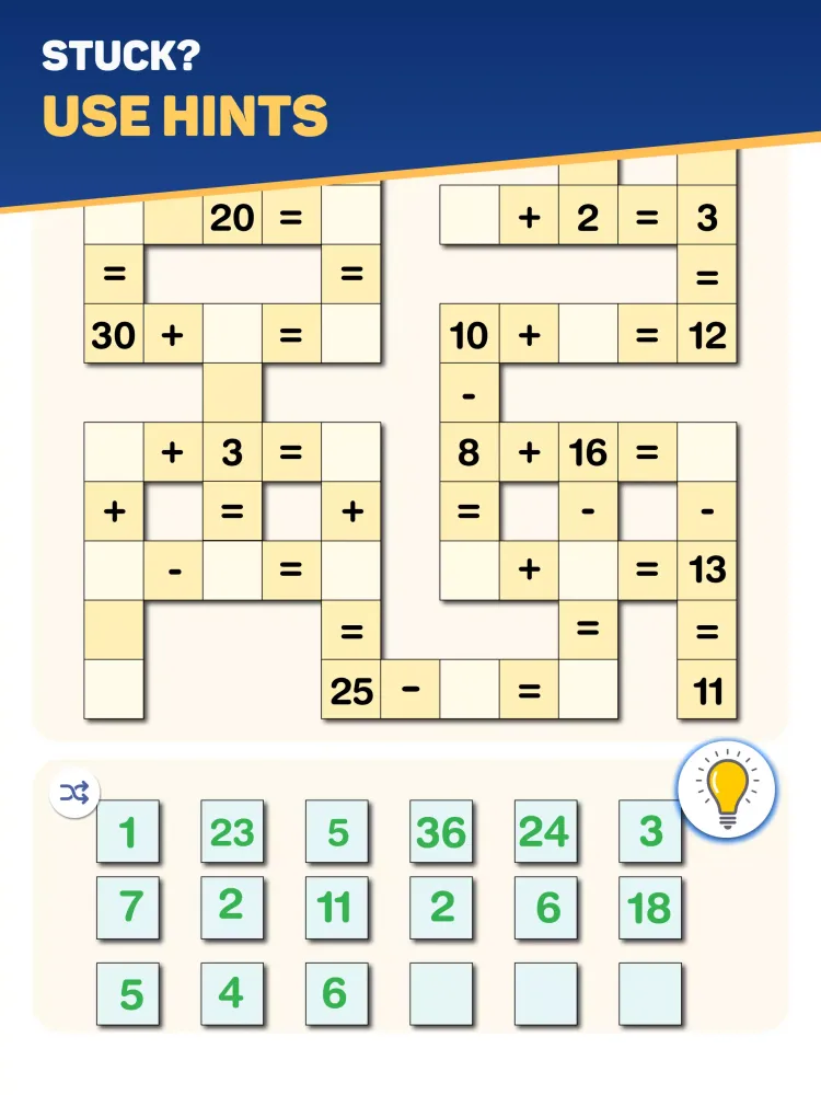 Cross Number Screenshots