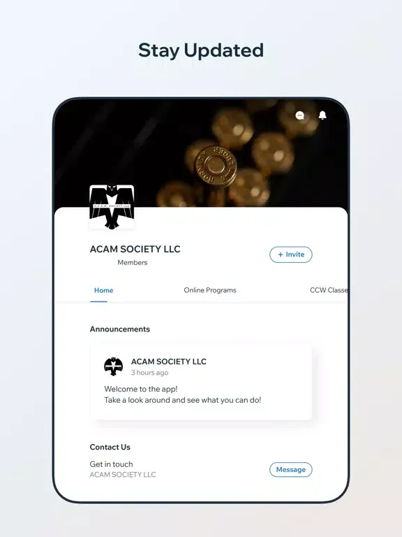 ACAM SOCIETY iPad  স্ক্রিনশট