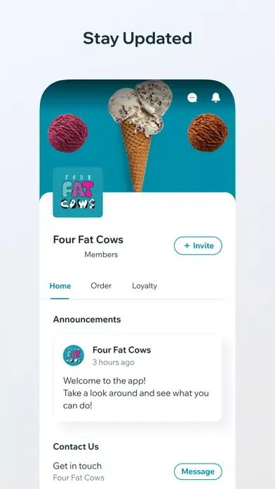 Tangkapan layar Four Fat Cows