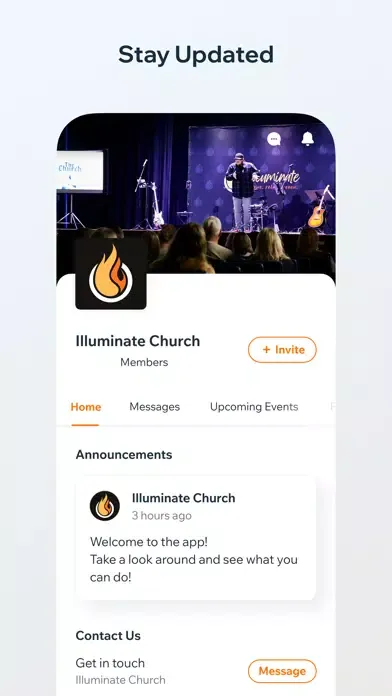 Capturas de pantalla de illuminate church nj