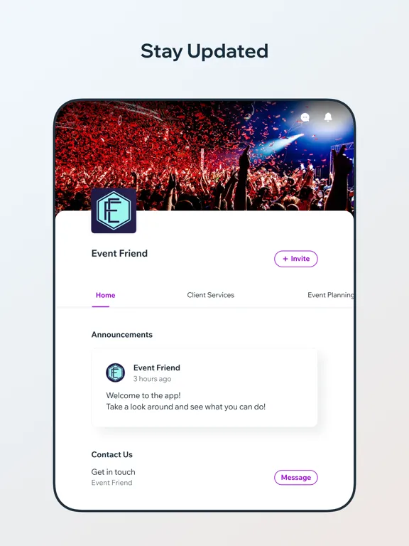 Скриншоты Event Friend iPad 